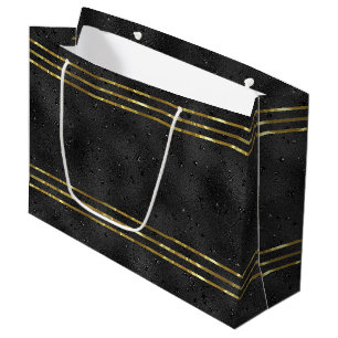 Grand Sac Cadeau Le luxe manque arrière - plan glam monochromatique