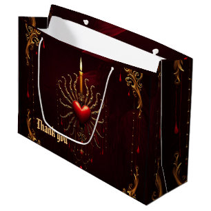 Grand Sac Cadeau Le magnifique art de l'élégance gothique.