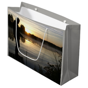 Grand Sac Cadeau Le matin du pêcheur