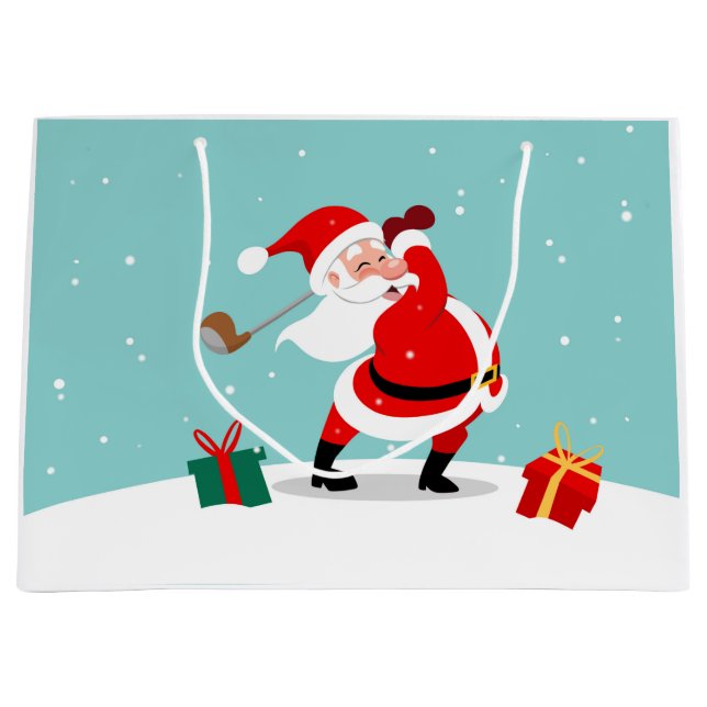Grand Sac Cadeau Le Père Noël (Devant)