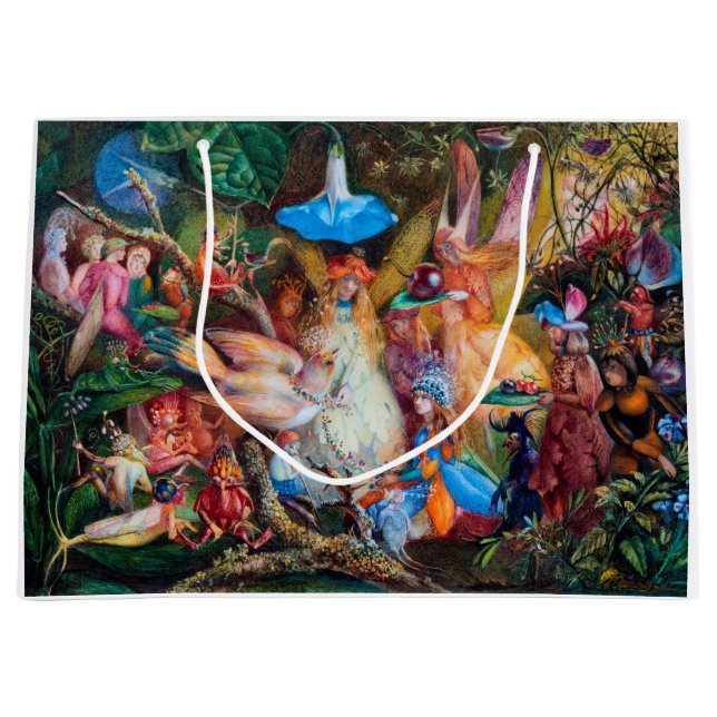 Grand Sac Cadeau Le préféré des fées, John Anster Fitzgerald (Devant)
