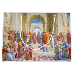 Grand Sac Cadeau L'école d'Athènes, Raphael