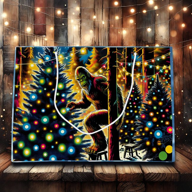 Grand Sac Cadeau Légendaire Noël Bigfoot (Créateur téléchargé)