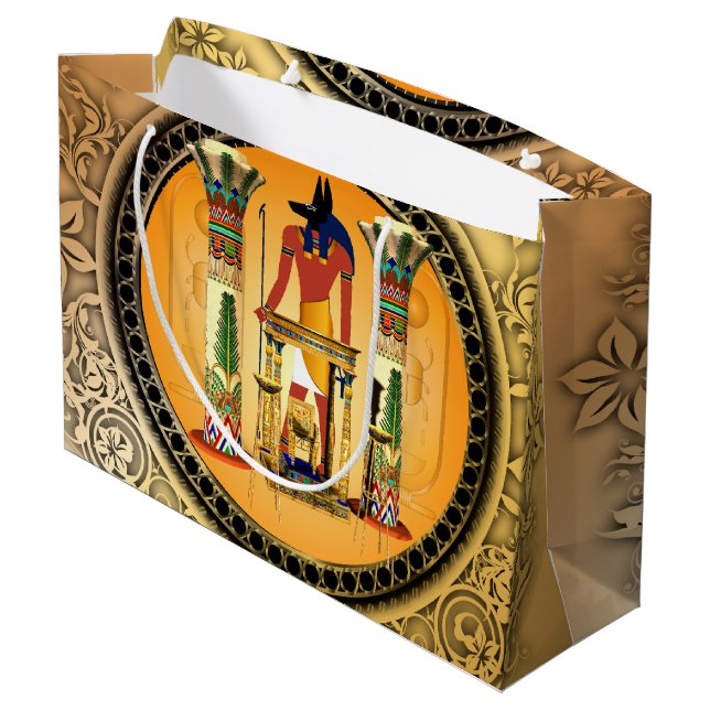 Grand Sac Cadeau Les anubis d'un dieu de l'Egypte (Dos Angle)