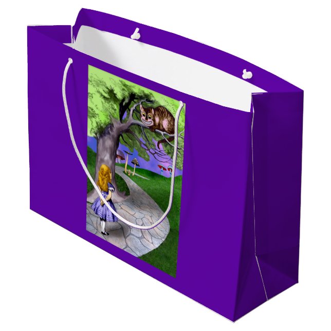 Grand Sac Cadeau Les Aventures d'Alice au pays des merveilles (Dos Angle)