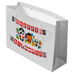 Grand Sac Cadeau les mignons enfants pirates fête d'anniversaire