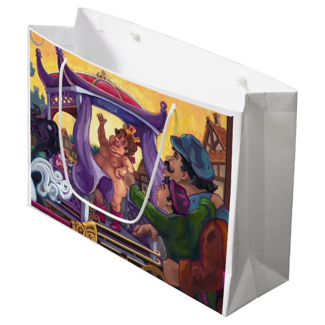 Grand Sac Cadeau Les nouveaux vêtements de l'empereur (Devant Angle)