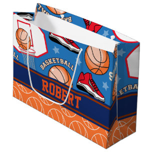 Grand Sac Cadeau Les SPORTS personnalisent le motif nommé