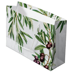 Grand Sac Cadeau L'île méditerranéenne grecque Feuille d'olive