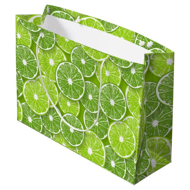 Grand Sac Cadeau Lime pop (Dos Angle)