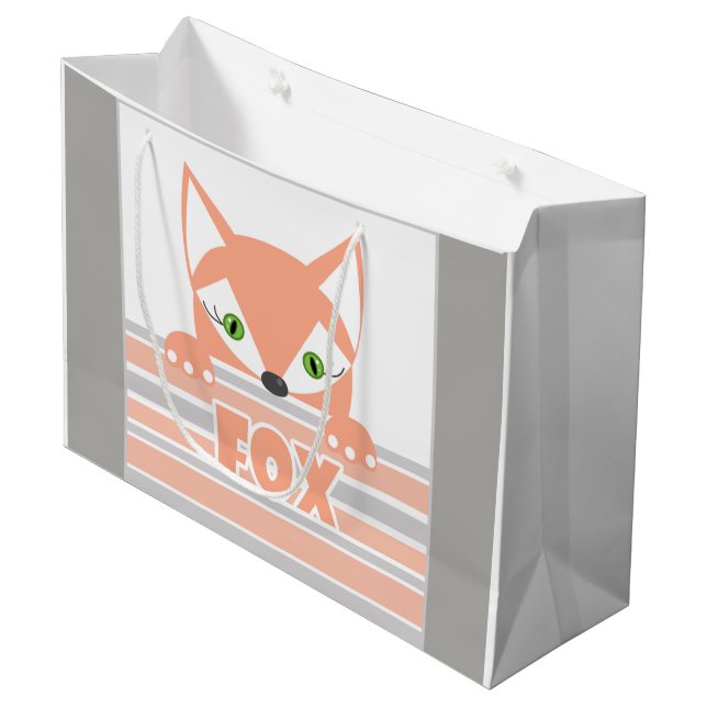 Grand Sac Cadeau Little Fox (Devant Angle)