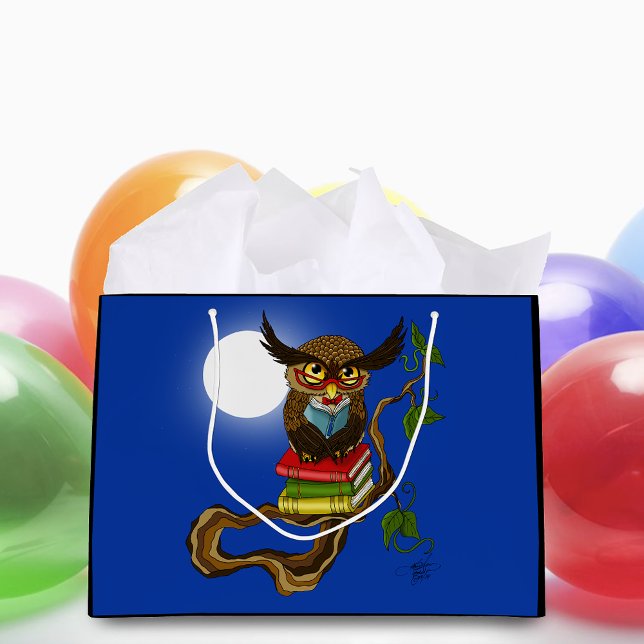 Grand Sac Cadeau Livres Cute Owl (Créateur téléchargé)