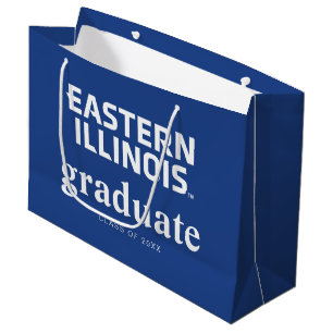 Grand Sac Cadeau Logo avec le mot Eastern Illinois University