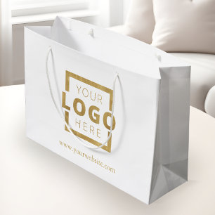 Grand Sac Cadeau Logo de l'entreprise personnalisée Boutique promot