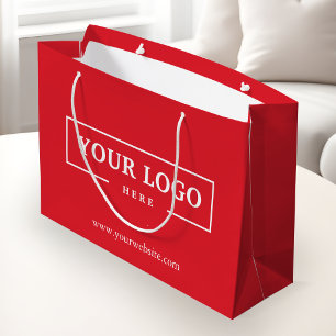 Grand Sac Cadeau Logo de l'entreprise personnalisée Business Promo