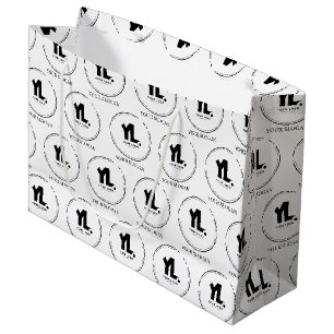 Grand Sac Cadeau Logo d'entreprise personnalisé professionnel
