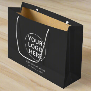 Grand Sac Cadeau Logo Professionnel Entreprise Marque Gary