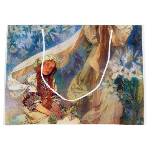 Grand Sac Cadeau Madonna de la Lily, Mucha