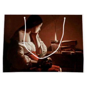 Grand Sac Cadeau Magdalene avec la flamme fumante, La Tour