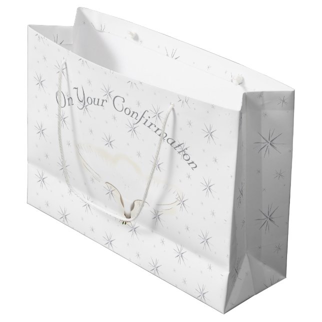 Grand Sac Cadeau Magnifique sacrement de la confirmation (Devant Angle)