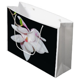 Grand Sac Cadeau Magnolia blanc