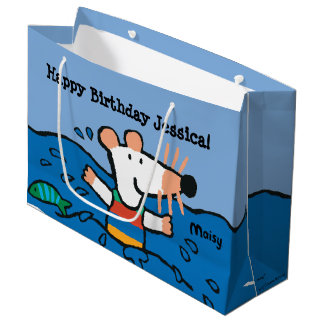 Grand Sac Cadeau Maisy va nager l'anniversaire