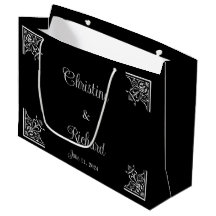 Mariage audacieux noir et blanc vintage