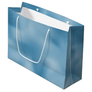 Grand Sac Cadeau Mariage bleu turquoise