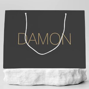 Grand Sac Cadeau Mariage de mariée moderne personnalisé
