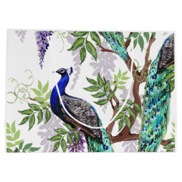 Grand Sac Cadeau Mariage Peacock