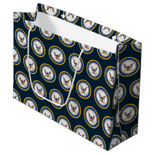 Grand Sac Cadeau Marine américaine   Emblème de la marine