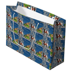 Grand Sac Cadeau Mastiff anglais u Bouledogue français Joyeux Noël