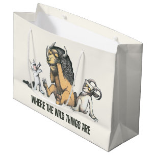 Grand Sac Cadeau Max et les bêtes sauvages jouant