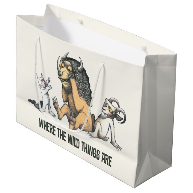 Grand Sac Cadeau Max et les choses folles Jouer (Devant Angle)