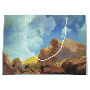 Grand Sac Cadeau Maxfield Parrish Matin 1922 Nuage Bleu Beaux-Arts