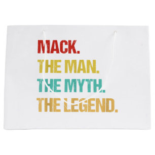 Grand Sac Cadeau Mec Mack L'Homme Le Mythe La Légende