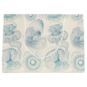 Grand Sac Cadeau Méduse Ernst Haeckel Art scientifique vintage
