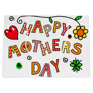 Grand sac cadeau mère