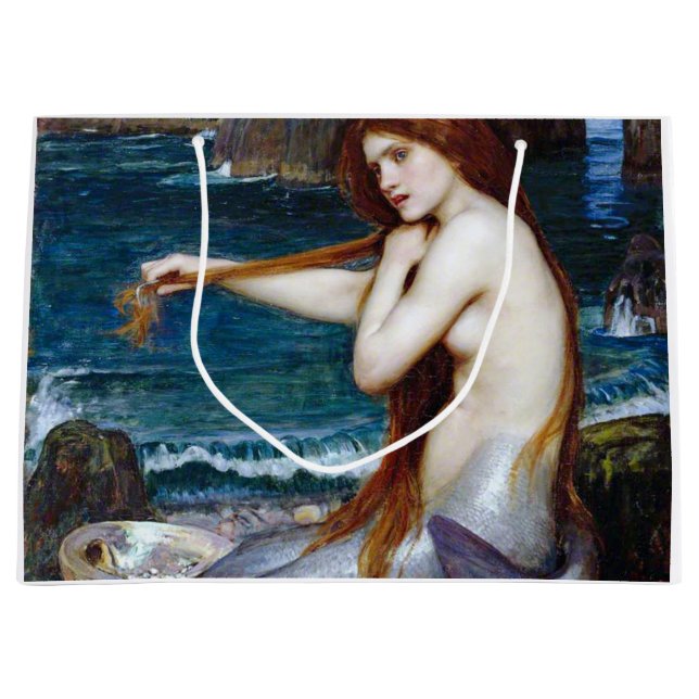 Grand Sac Cadeau Mermaid, John William Waterhouse (Devant)