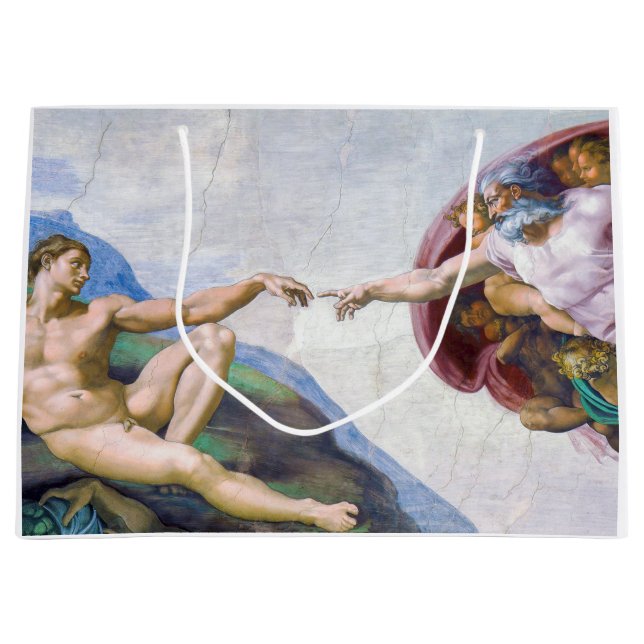 Grand Sac Cadeau Michelangelo - Création d'Adam Isolé (Devant)