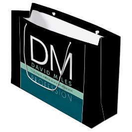 Grand Sac Cadeau Modèle d'entreprise moderne | Toutes les couleurs 