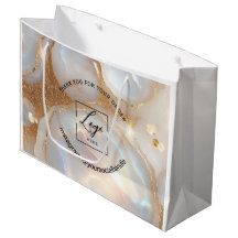 Moderne opale personnalisation logo nom blanc merc