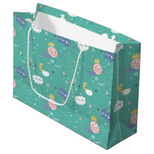 Grand Sac Cadeau Mon rêve planétaire Gros petit Motif