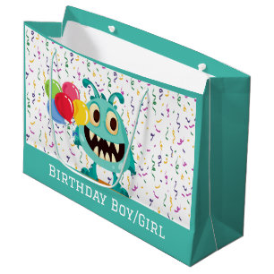 Grand Sac Cadeau Monstre/Dessin/alien