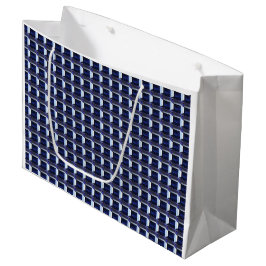 Grand Sac Cadeau Motif bleu
