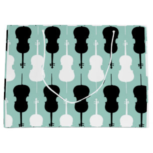 Grand Sac Cadeau Motif Cello