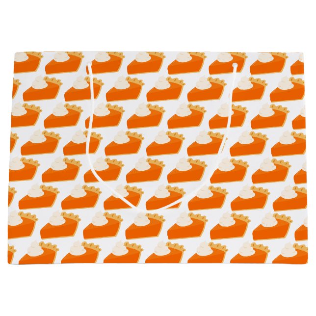 Grand Sac Cadeau Motif citrouille (Devant)