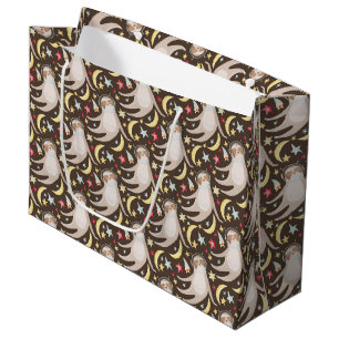 Grand Sac Cadeau Motif d'astronaute de paresse
