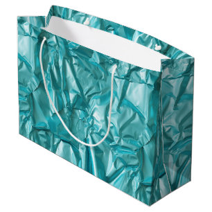 Grand Sac Cadeau Motif de feuille froissée