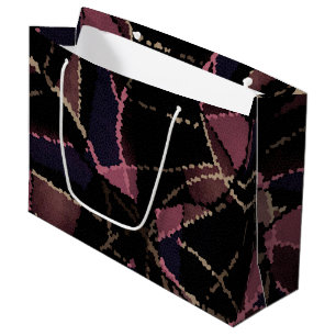Grand Sac Cadeau motif de mosaïque Abstrait